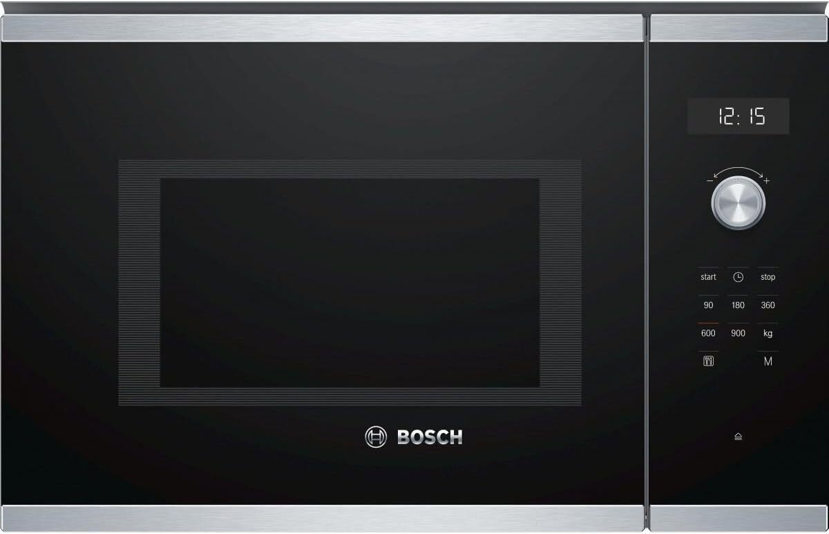 Test du Bosch BFL554MS0 Série 6 : micro-ondes intégrable en inox