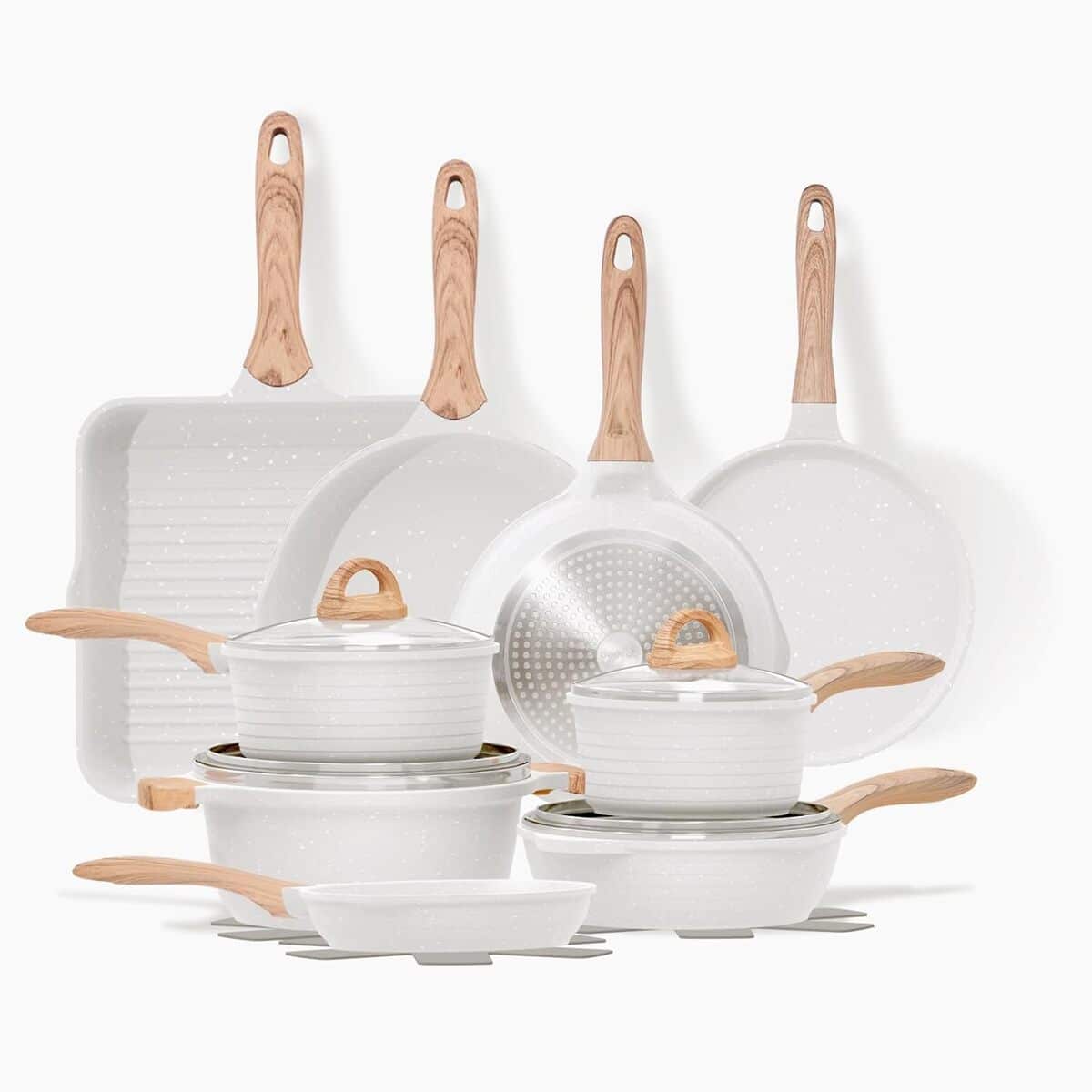 Test du set de cuisson antiadhésif 23 pièces Jeetee en granit