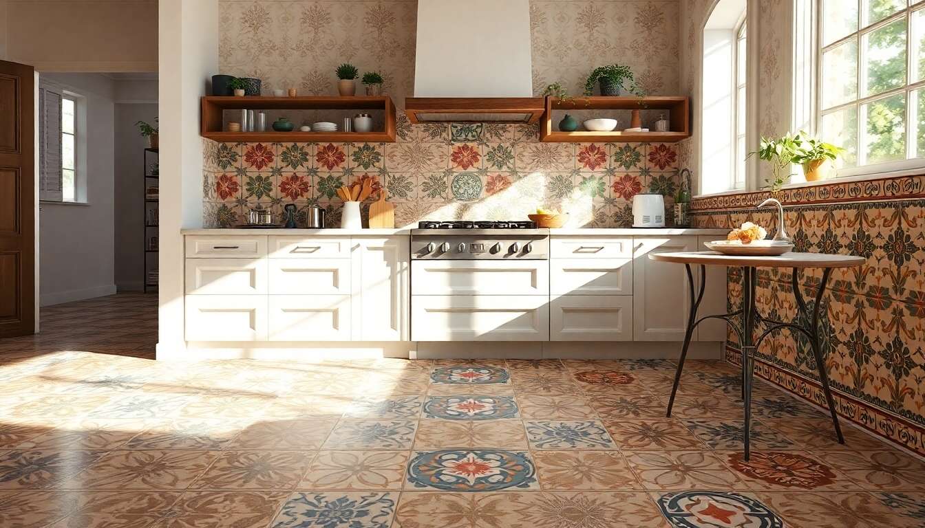 Carreaux de ciment : embellissez sol, murs et crédence de votre cuisine