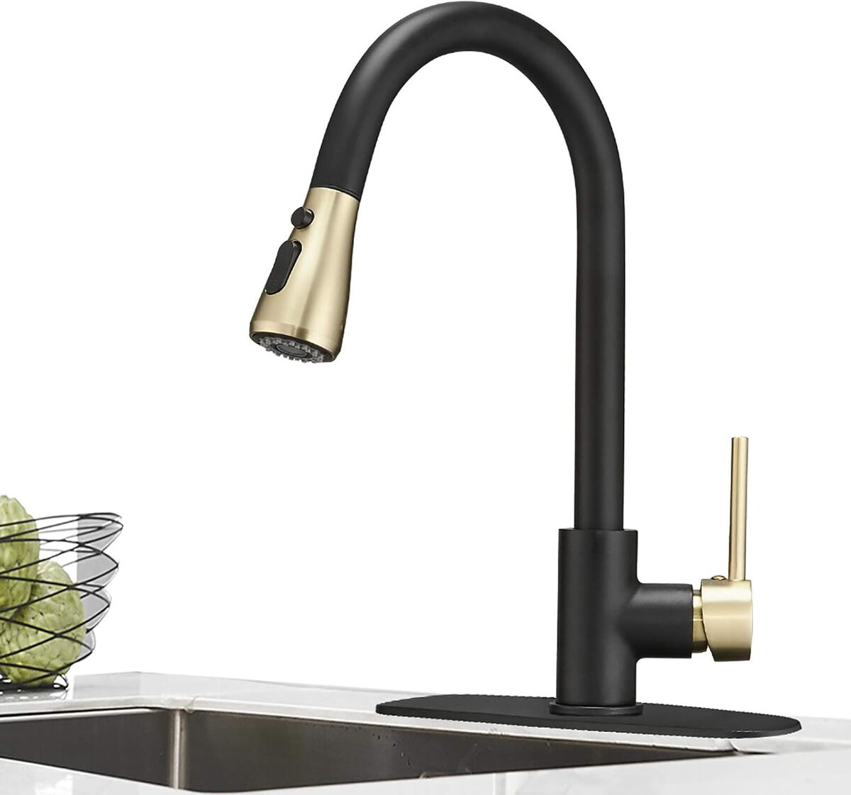 Test du robinet de cuisine Hoimpro avec pulvérisateur extractible : 3 fonctions et design laitonné