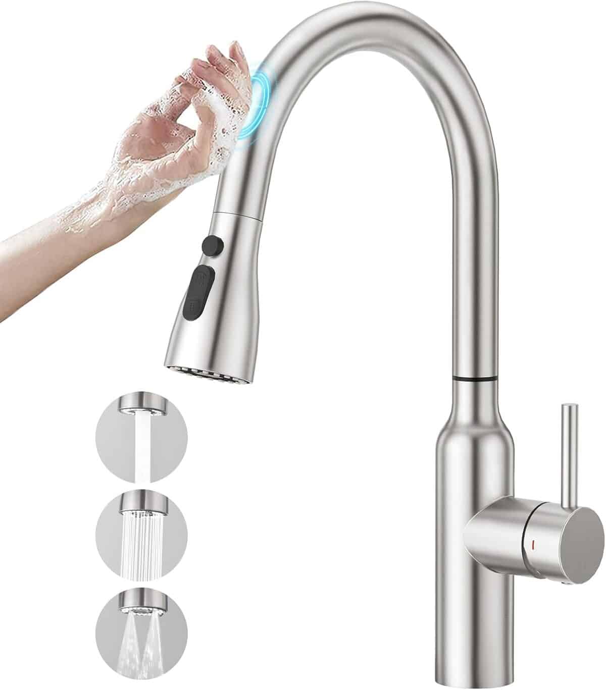 Test du robinet CREA à capteur tactile et douche extensible