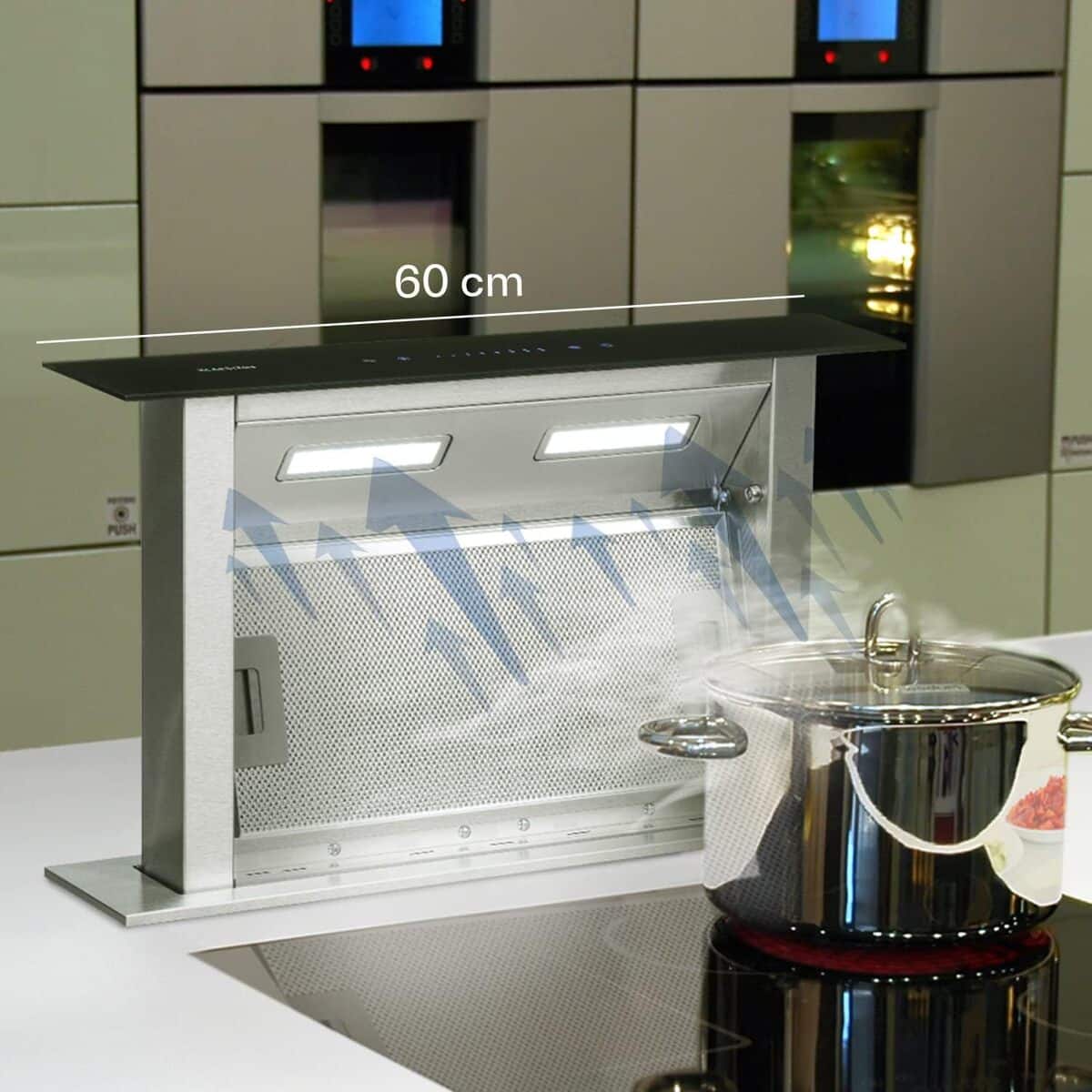Test Klarstein Downdraft : hotte encastrable et silencieuse