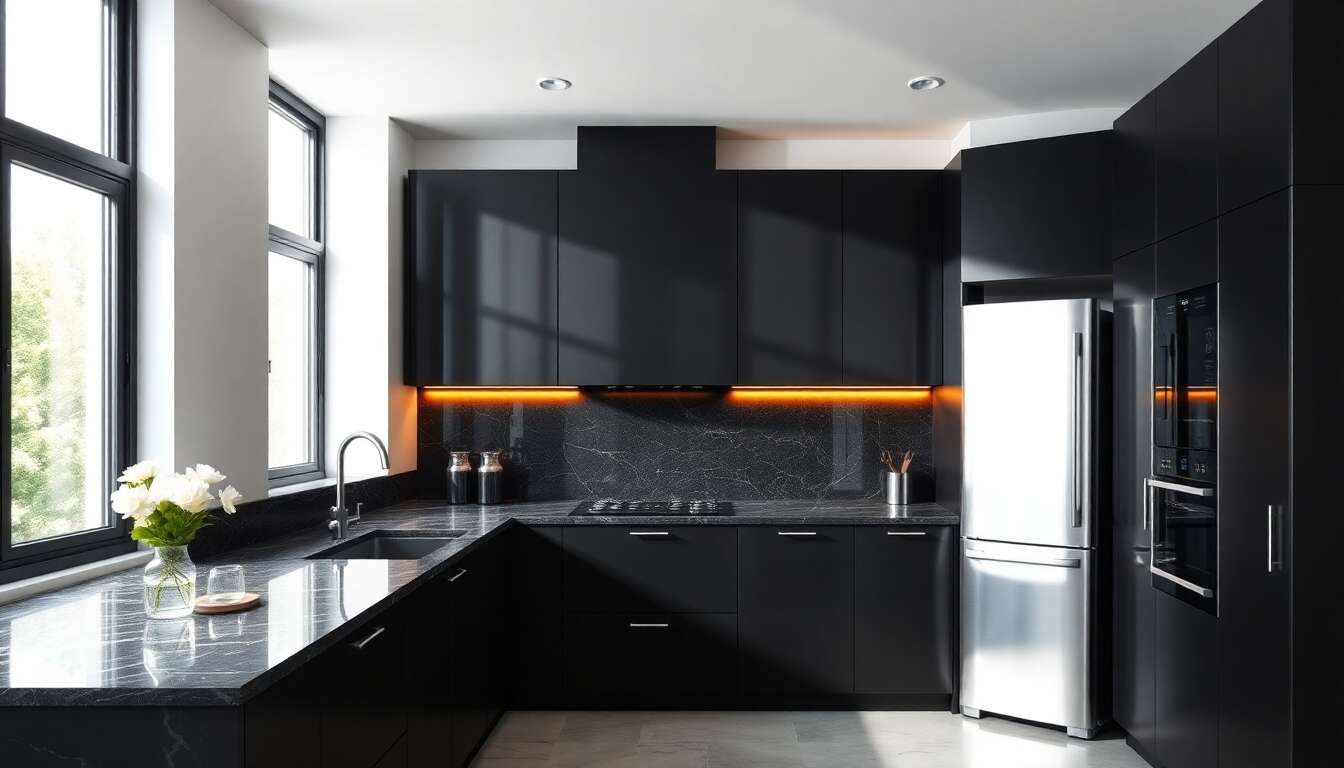 Cuisines noires : la tendance incontournable