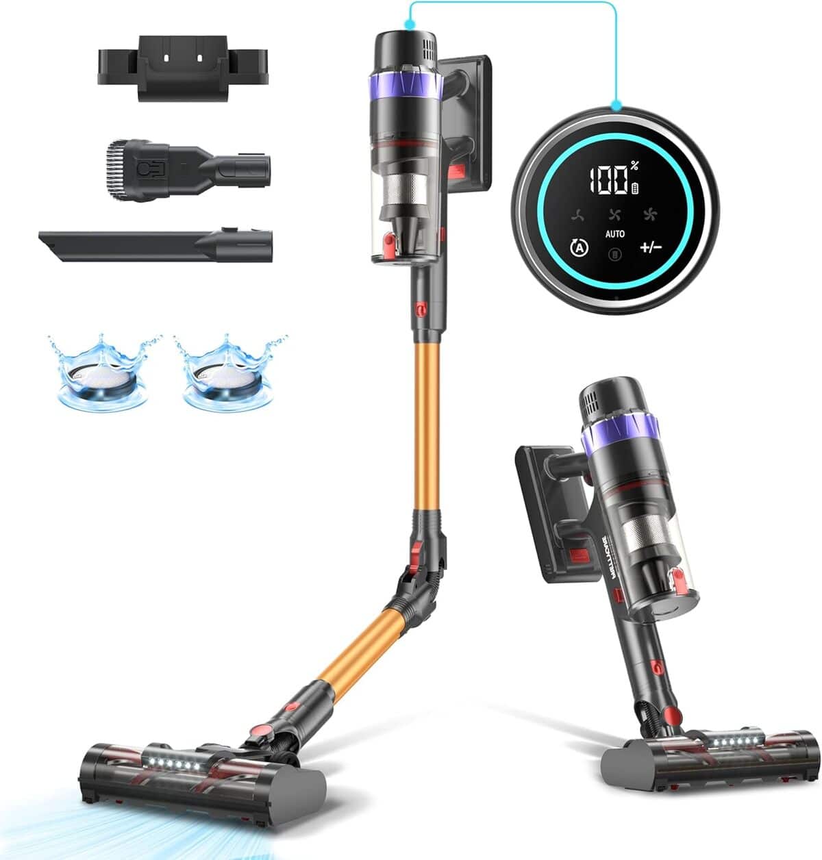 Test : aspirateur balai PrettyCare sans fil 45KPA/560W puissant et léger