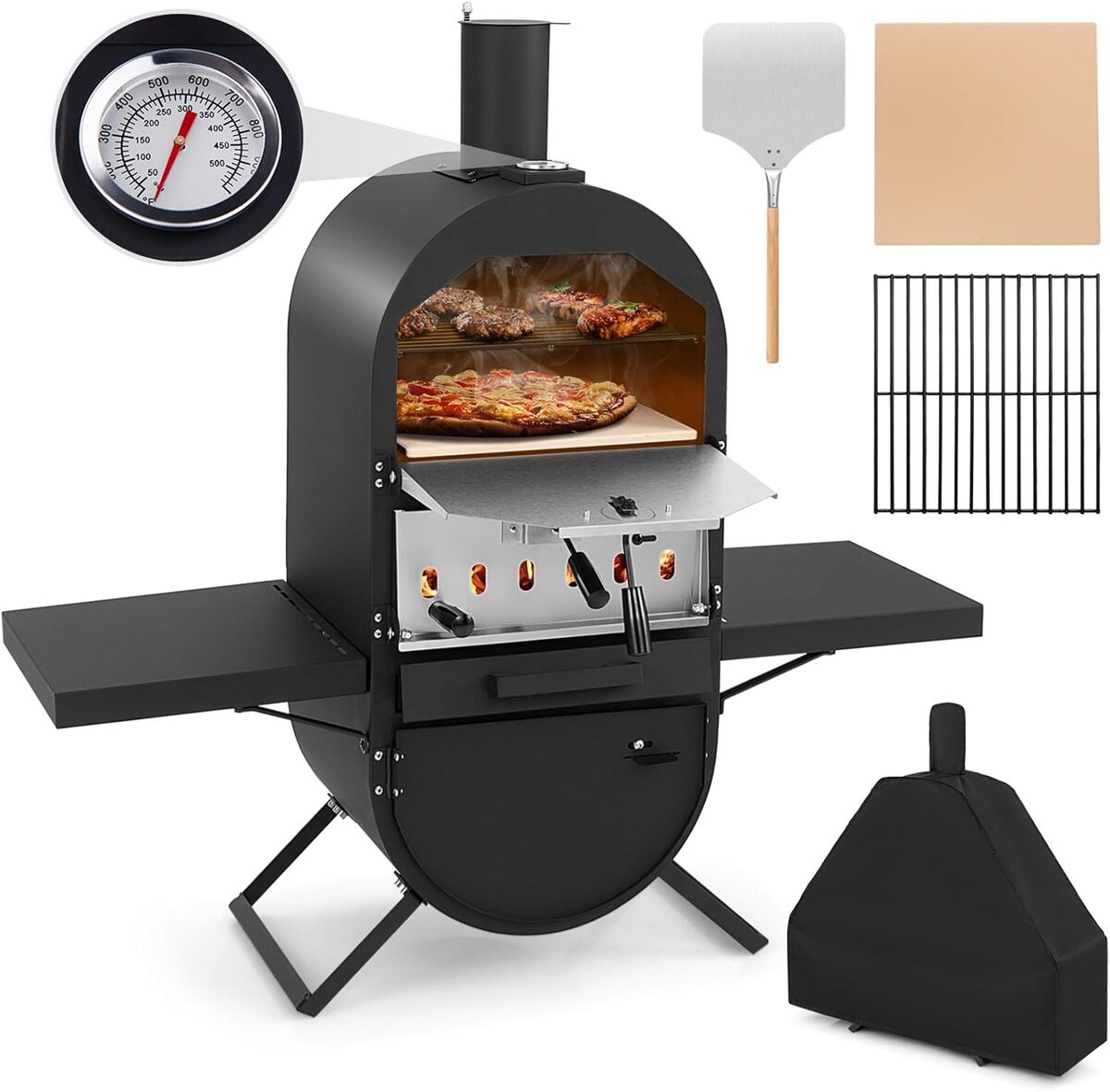 Test : four à pizza GYMAX à bois, un incontournable extérieur
