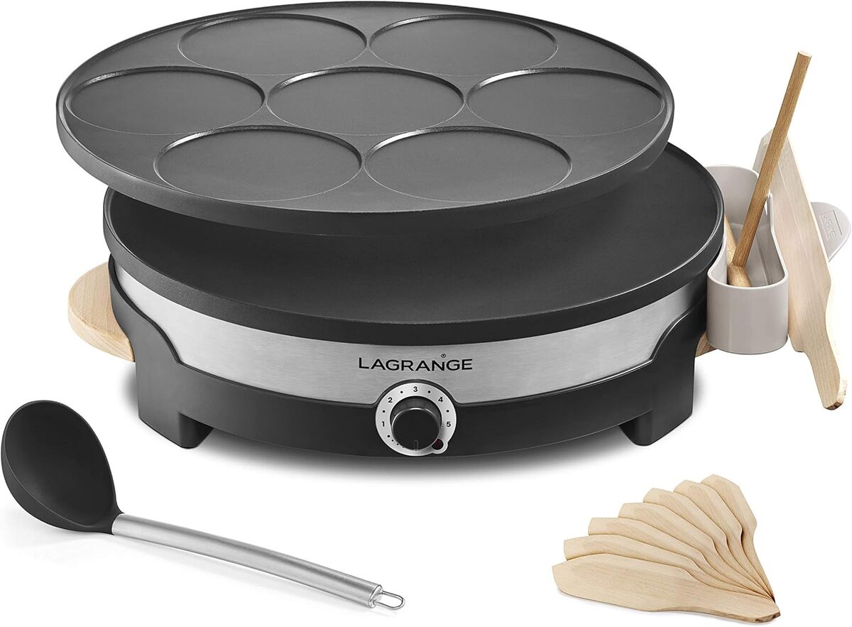 Test : crêpière Lagrange 1500W bois clair