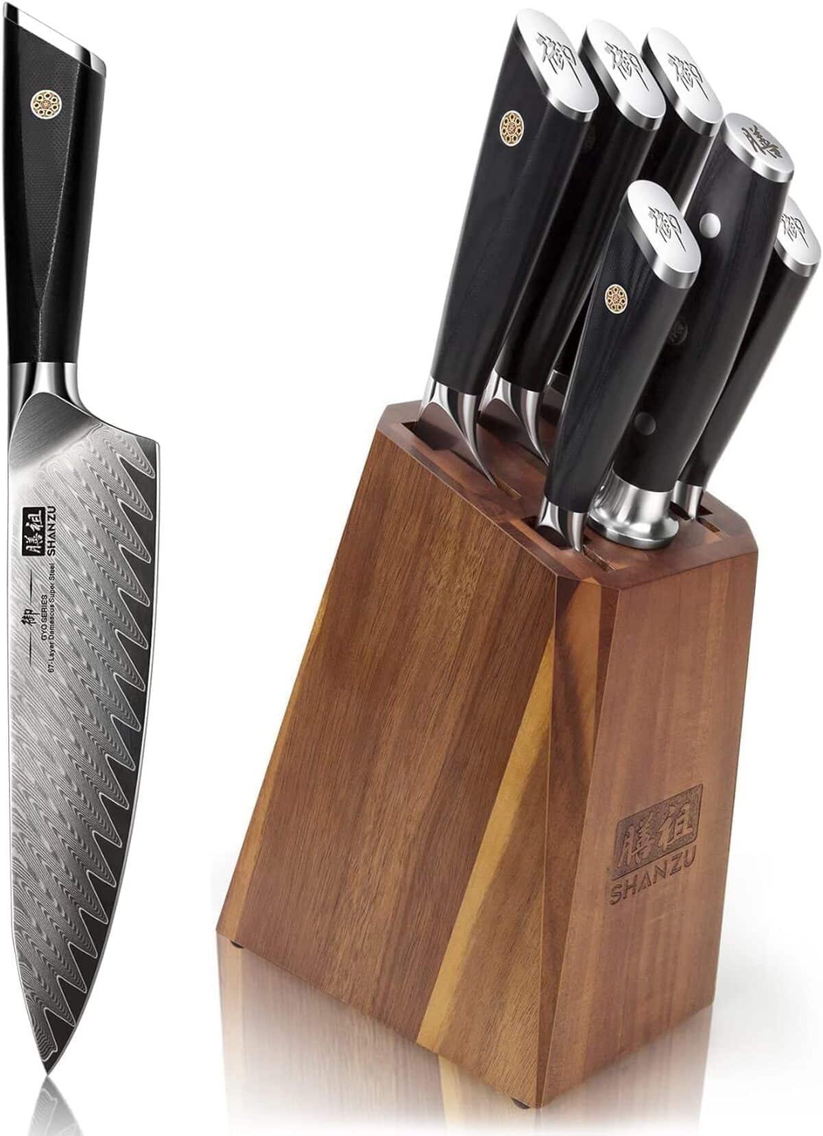 Test de l'ensemble de couteaux SHAN ZU GYO Series : précision damas pour chefs