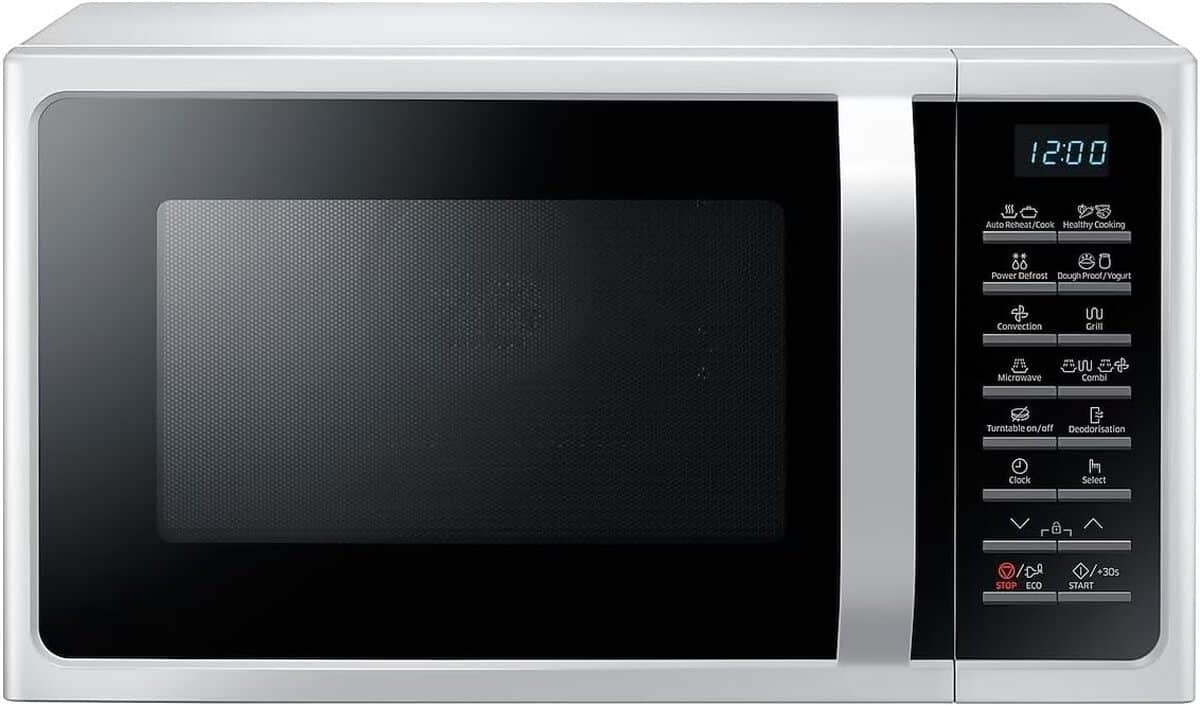 Test du four micro-ondes Samsung MC28H5015AW : efficacité et polyvalence