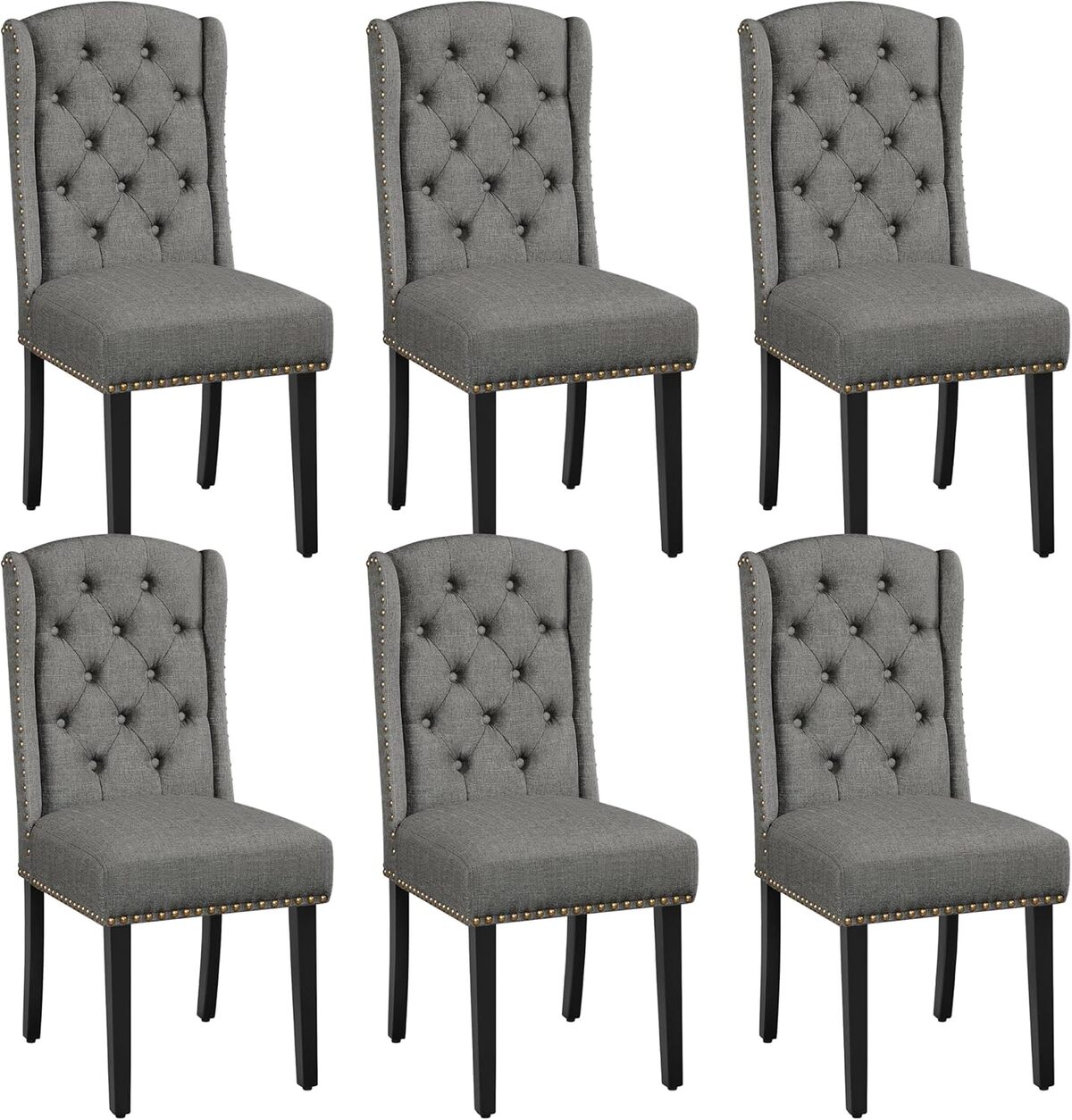 Test : yaheetech chaises classiques en tissu gris