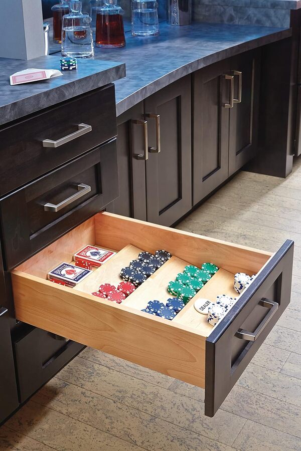 Rev-A-Shelf Garniture en Bois pour Organiser des tiroirs à épices, érable Naturel, Taille L