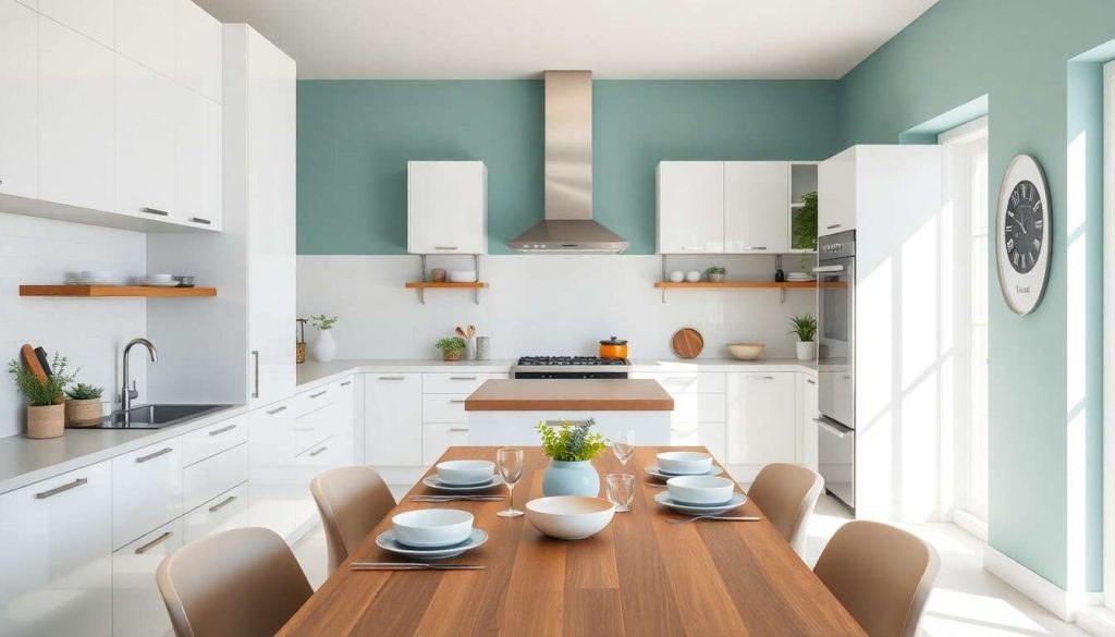 Couleurs inspirantes pour cuisine contemporaine