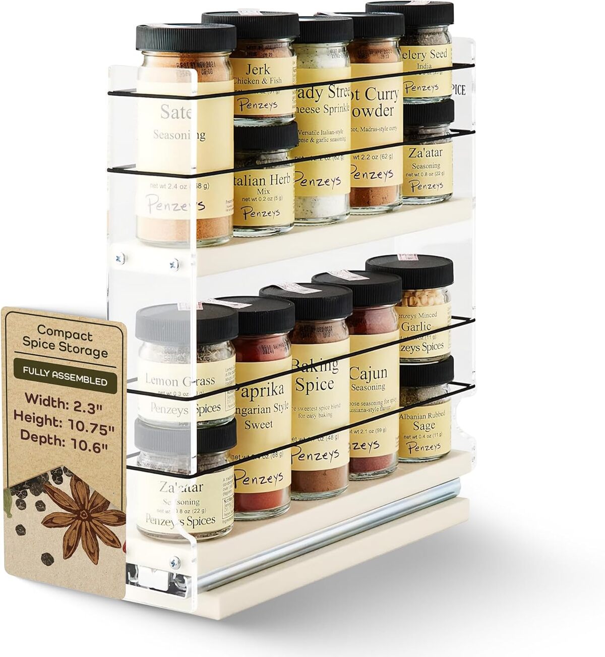 Test du range-épices Vertical Spice 2x2x11 : l'organisation optimale