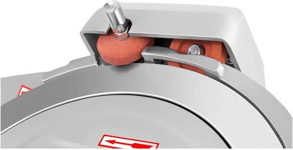 Royal Catering Trancheuse à Jambon RCAM-250EXPERT (40x48x37cm, 180W, épaisseur de coupe 0-12 mm, diamètre des lames Ø 250 mm, affûteur)