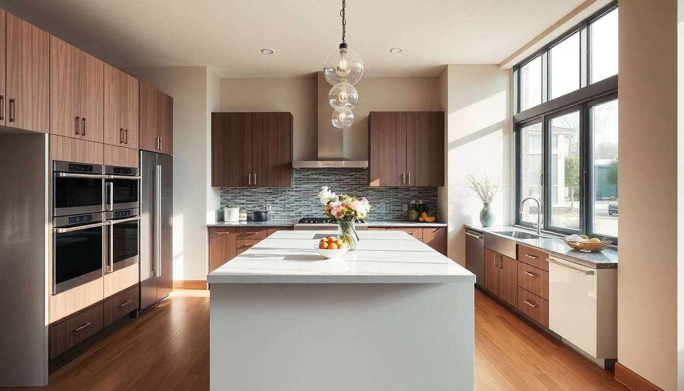 Les avantages esth&eacute;tiques et fonctionnels d'un &icirc;lot dans votre cuisine