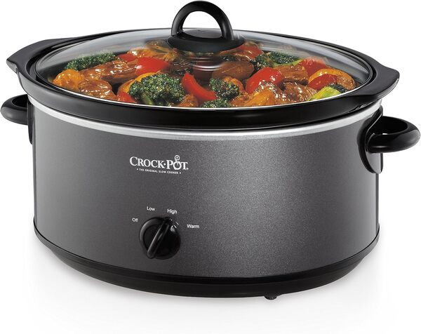 Crock-Pot Mijoteuse manuelle de 7 litres, charbon