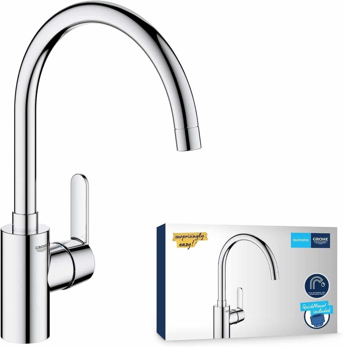 Test du robinet de cuisine Grohe Get : design, praticité et sécurité au rendez-vous