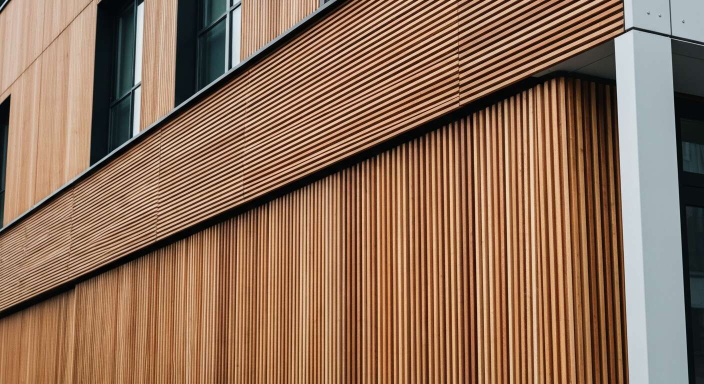 L'&eacute;l&eacute;gance intemporelle des fa&ccedil;ades en bois naturel stri&eacute;