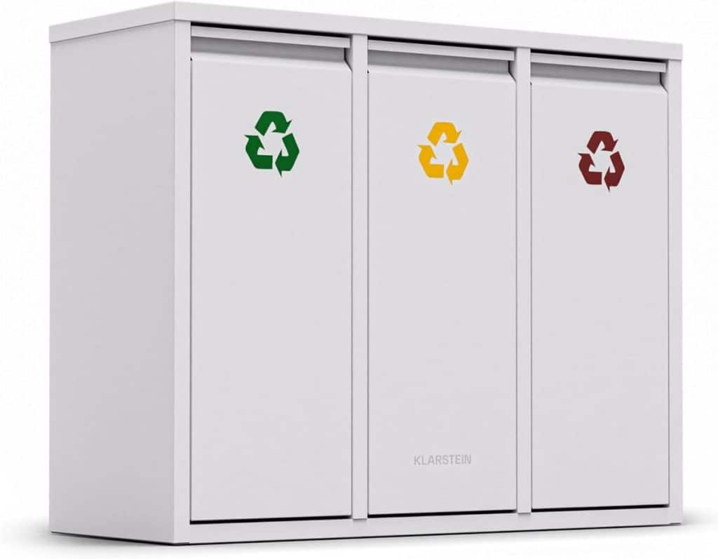 Test de la poubelle tri Klarstein Ordnungshüter 3 : praticité et élégance en cuisine