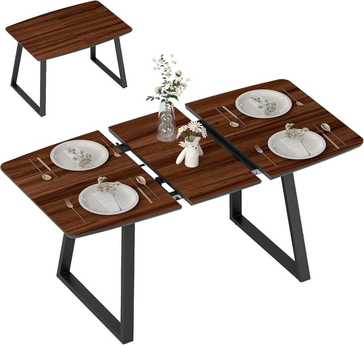 Test : table extensible HOMCOM design industriel