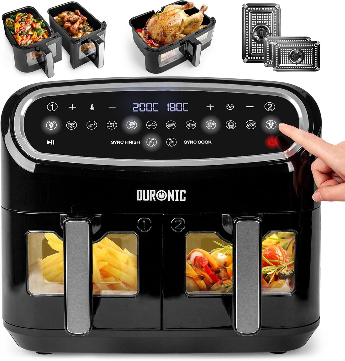 Test de la friteuse à air Duronic AF34 BK : performances et polyvalence