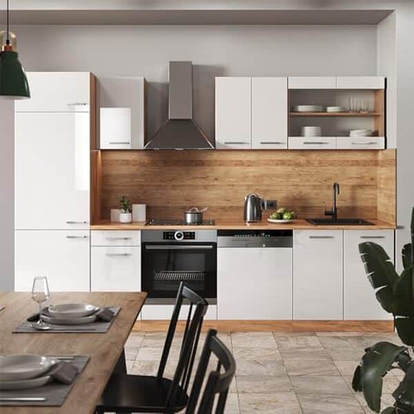 Explorez le charme et la flexibilité de la Vicco R-Line 300 cm : votre alliée pour une cuisine moderne et personnalisée