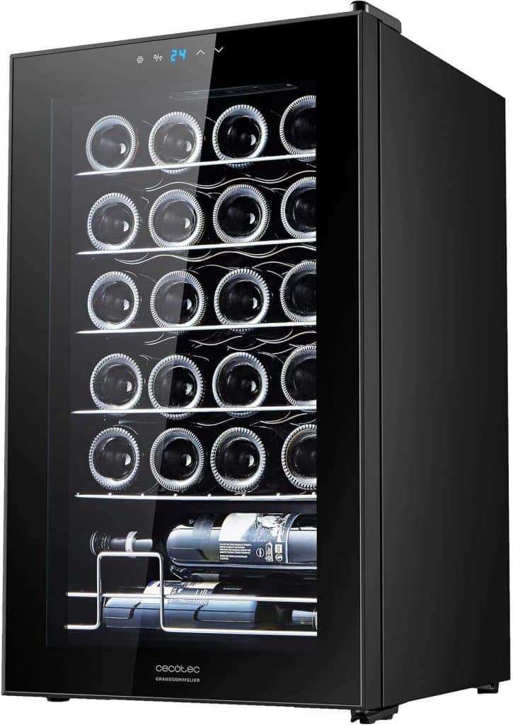 Test de la cave à vin Cecotec GrandSommelier 2450 Black : performance et élégance