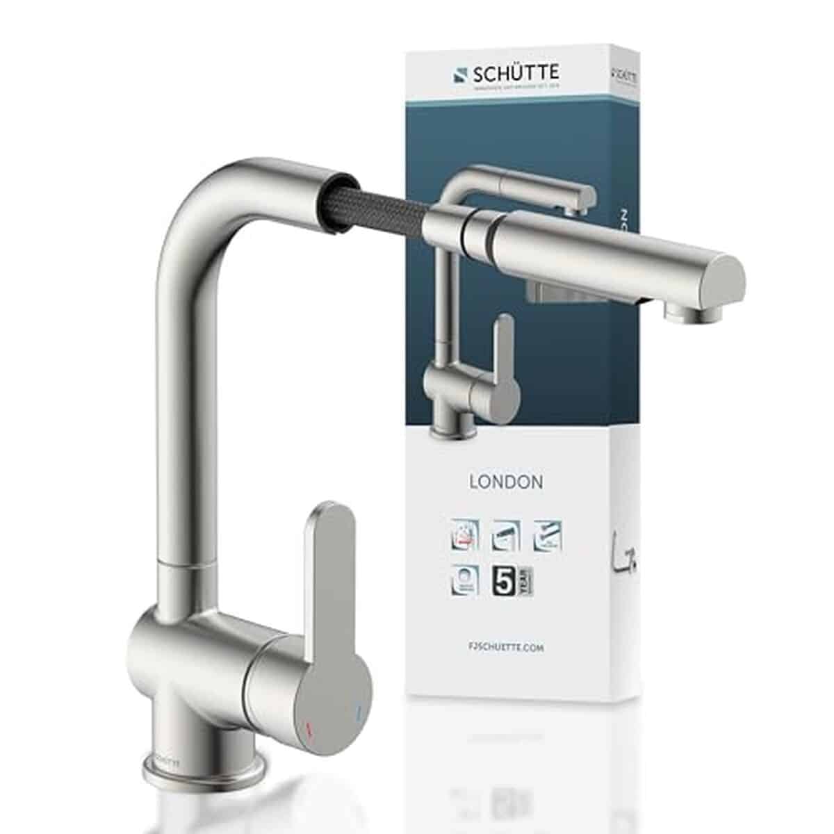 Test : robinet cuisine Schütte London avec douchette extensible
