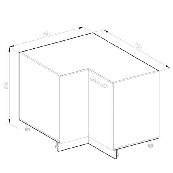 Découvrez notre évaluation détaillée du meuble d'angle Vicco R-Line 75, 6 cm en chêne doré/anthracite : design, fonctionnalité et qualité au rendez-vous.