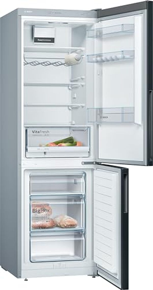 Découvrez ce réfrigérateur Bosch série 4, alliant efficacité énergétique et design raffiné en noir, idéal pour moderniser votre cuisine.