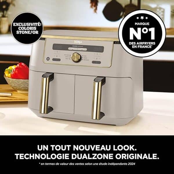 Découvrez notre test complet de la friteuse Ninja Air Fryer Dual Zone MAX 9, 5 L : performance, fonctionnalités et verdict final pour un choix éclairé