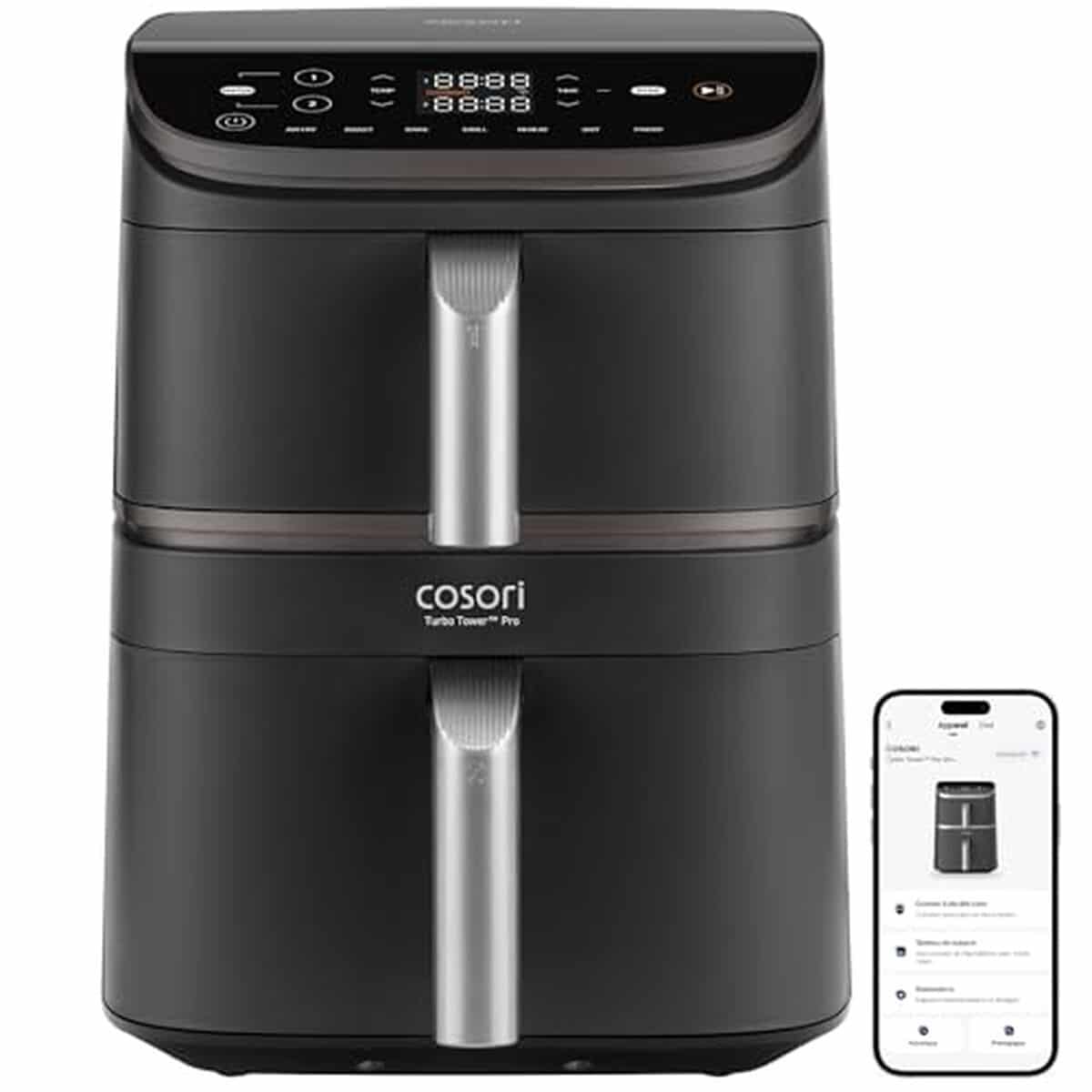 Test : cosori air fryer 10.8L Turbo Tower Pro Smart, l'efficacité sans huile
