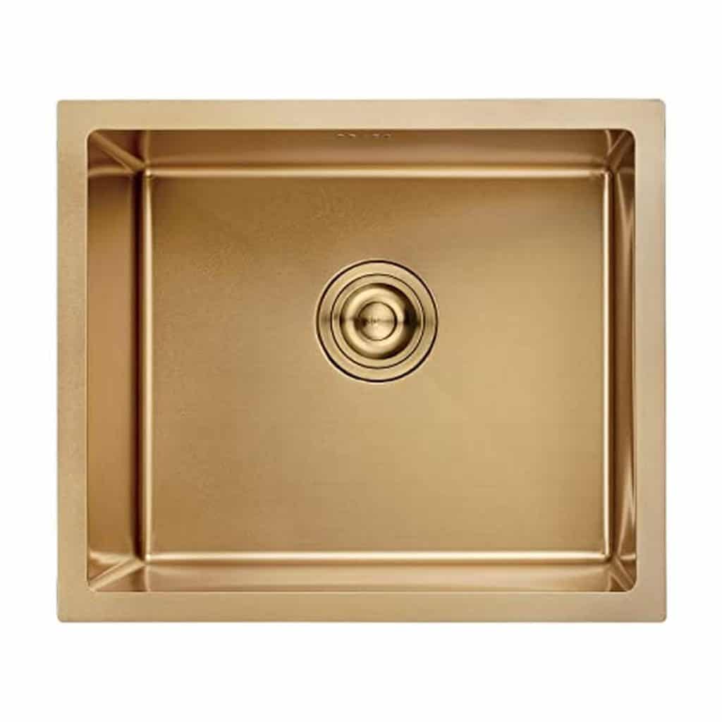 Test de l'évier de cuisine Ibergrif M85043G or