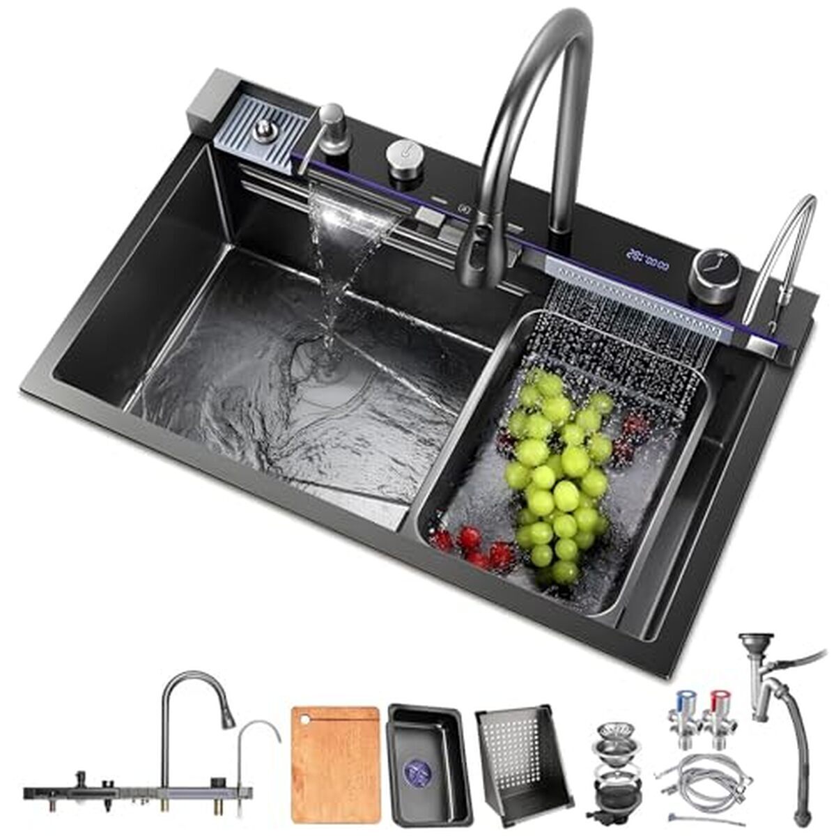 Test : évier de cuisine HZKSINNK multifonction avec cascades